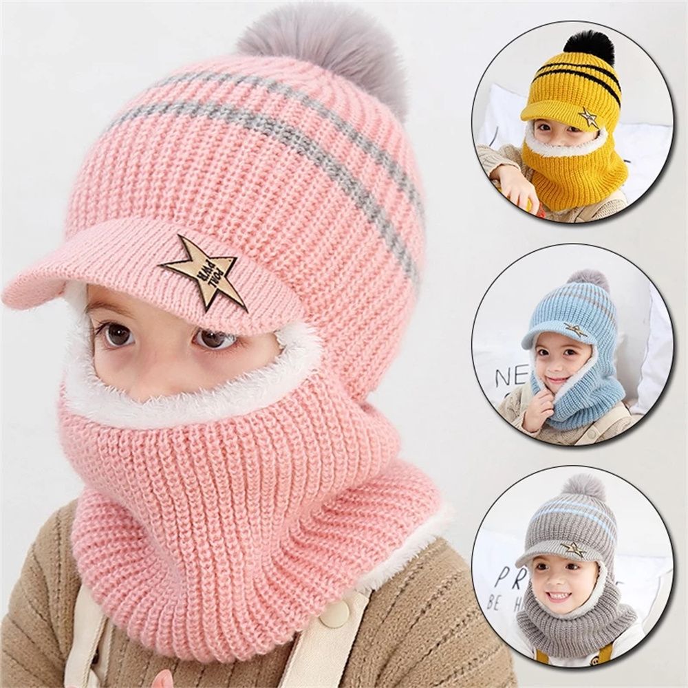 Knit Beanie Hat Warm - Windproof Ear Protection Cap Winter Warm
