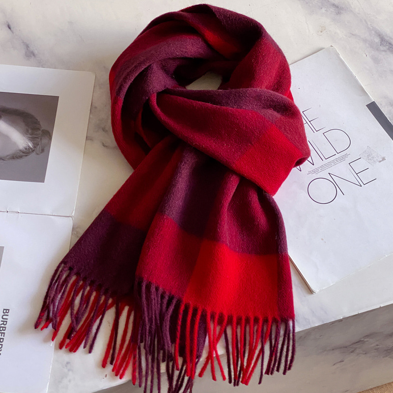 100% Wool Scarf Men Women Wint - Wool Scarf Men 评论和价格