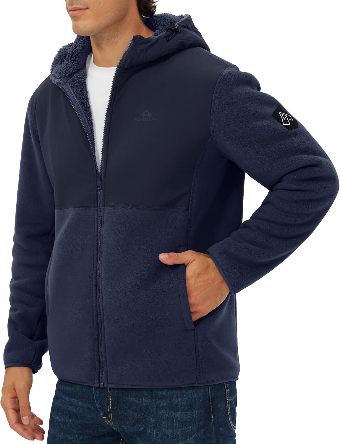 Pioneer Camp Men's Polar Fleec - Sherpa Hoodie Fleece 评论和价格