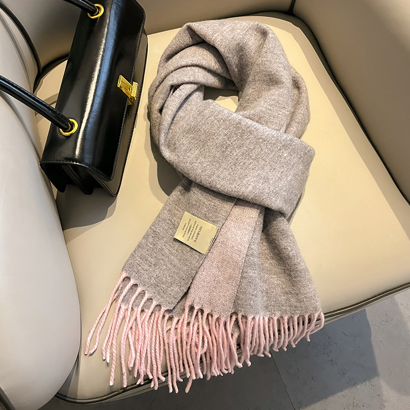 New 100% Wool Scarf Men Women  - Wool Scarf Men 评论和价格