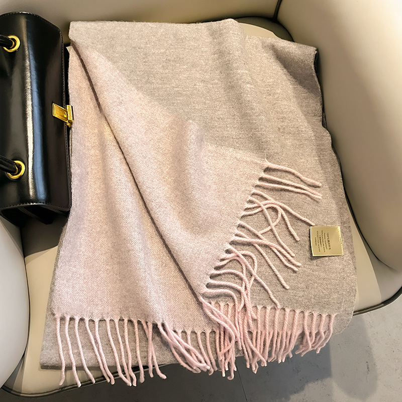 New 100% Wool Scarf Men Women  - Wool Scarf Men 评论和价格