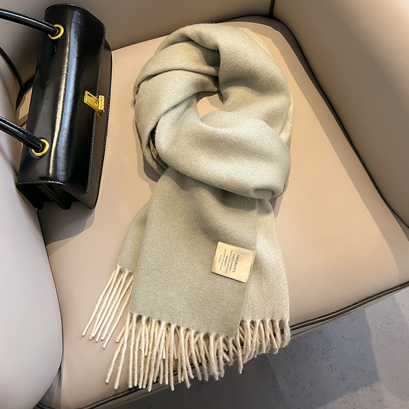 New 100% Wool Scarf Men Women  - Wool Scarf Men 评论和价格