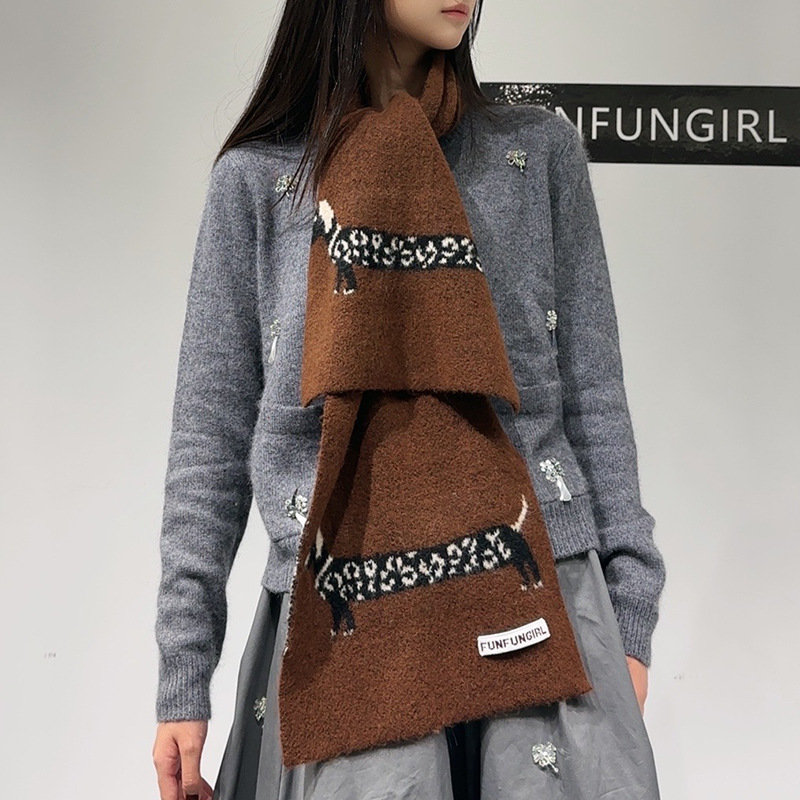 Korean Version Wool Blend Pupp - Wool Scarf Men 评论和价格