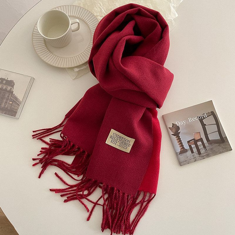Fashion Solid Cashmere Warm Sc - Cashmere Pashmina Wrap 评论和价格