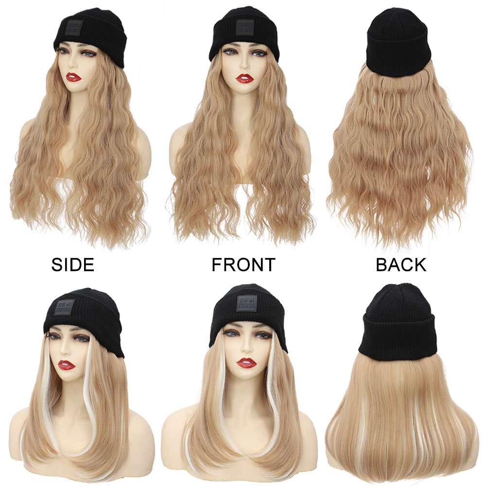 S-noilite Synthetic Hat Wig Be - Knit Beanie Hat Warm 评论和价格