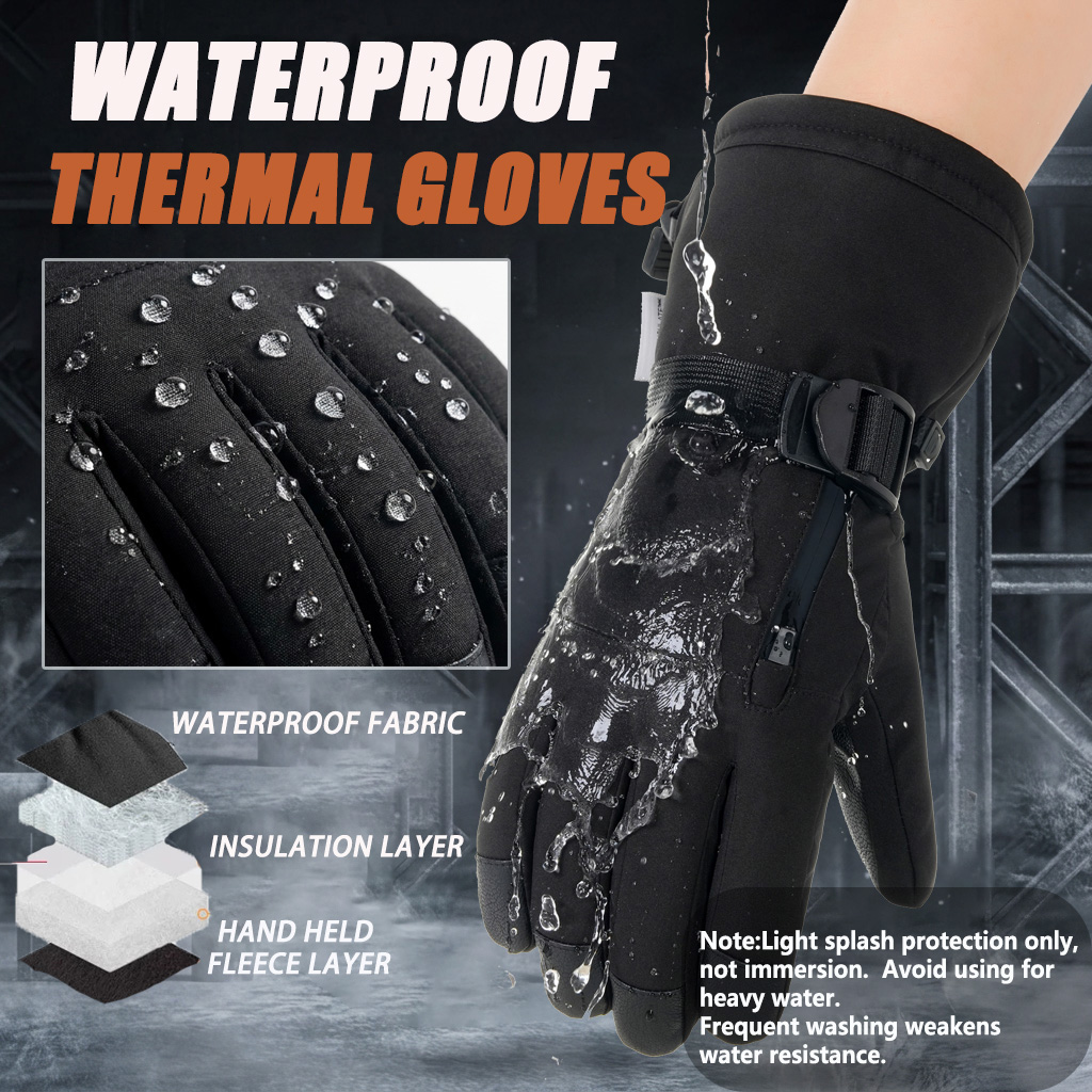 Winter Ski Gloves Men Women, W - Snow Glove Insulated 评论和价格